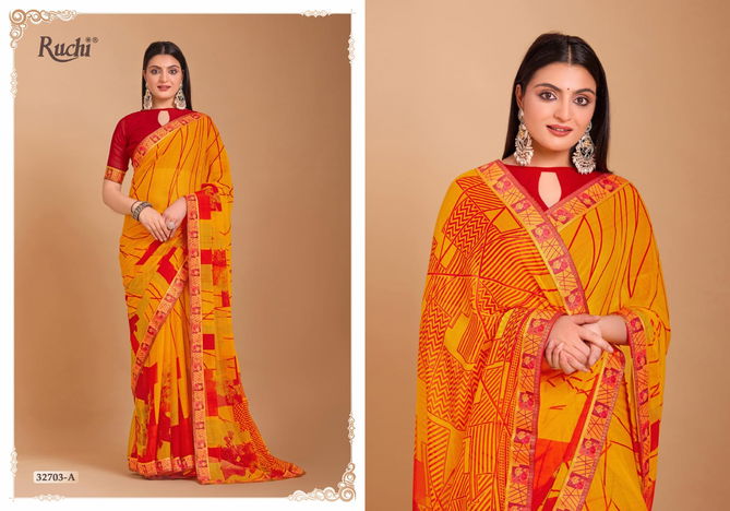 Vanilla Vol 7 By Ruchi Digital Printed Chiffon Sarees Wholesale Price In Surat